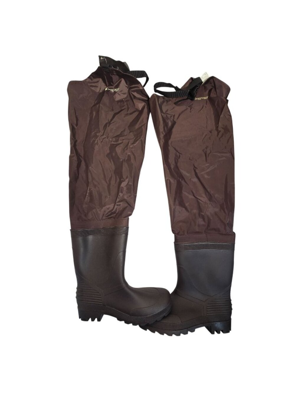 Frogg Toggs PVC Hip Waders Size 12 NEW Waterproof Fishing Hunting Boots Brown